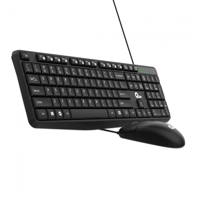 Kit de Teclado y Mouse Qian QKX-20603 - Negro Kit de Teclado y Mouse Qian QKX-20603 - Negro